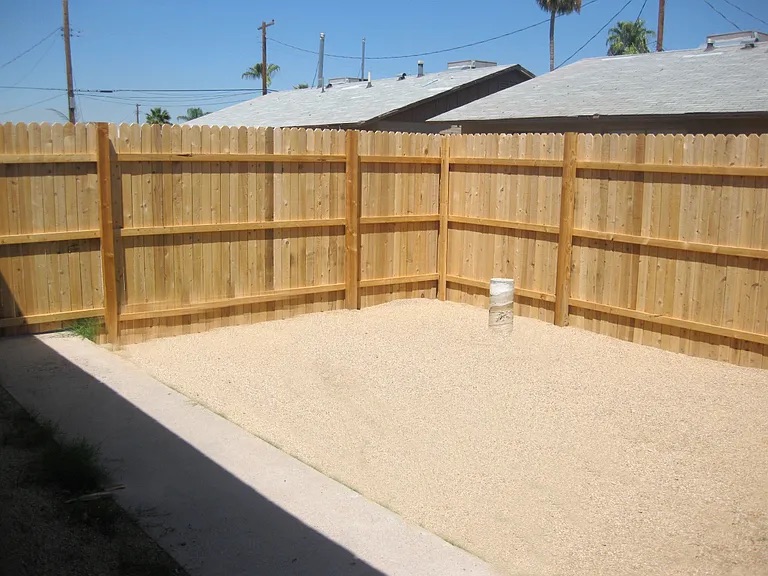 Private outdoor area shown at 6454 South 22nd Street.